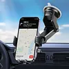 Car Phone Holder with Suction Cup 360 Rotating GPS Support for 4-7.2 Inch Phones