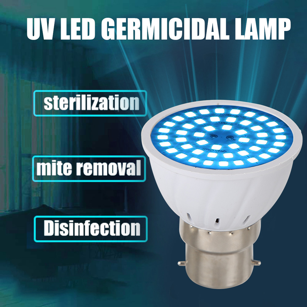 

B22 UVC LED Sterilizer Disinfection GU Light Ultraviolet Germicidal Bulb, 80led-b22, 501 Original