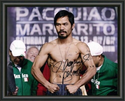 Manny Pacquiao Boxing SIGNED AUTOGRAPHED A4 Photo Poster painting POSTER  POST