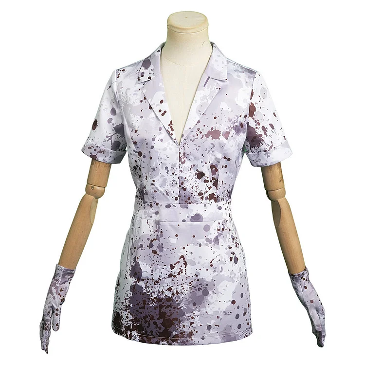 Silent Hill 2 Remaked Monster Nurse White Dress Outfits Cosplay Costume Suit