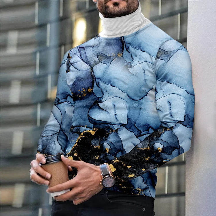 Men's Casual Turtleneck Long Sleeve Knitwear
