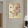 DIY Pearl Painting Garden Butterfly for Home Wall Decor with Frame(40x30cm)