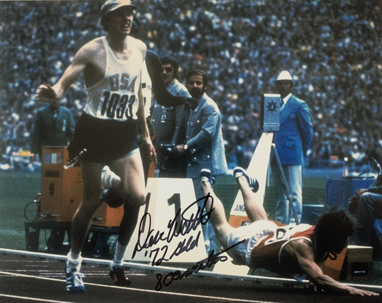 DAVE WOTTLE HAND SIGNED 8x10 Photo Poster painting USA OLYMPICS 800 METER GOLD AUTOGRAPH COA