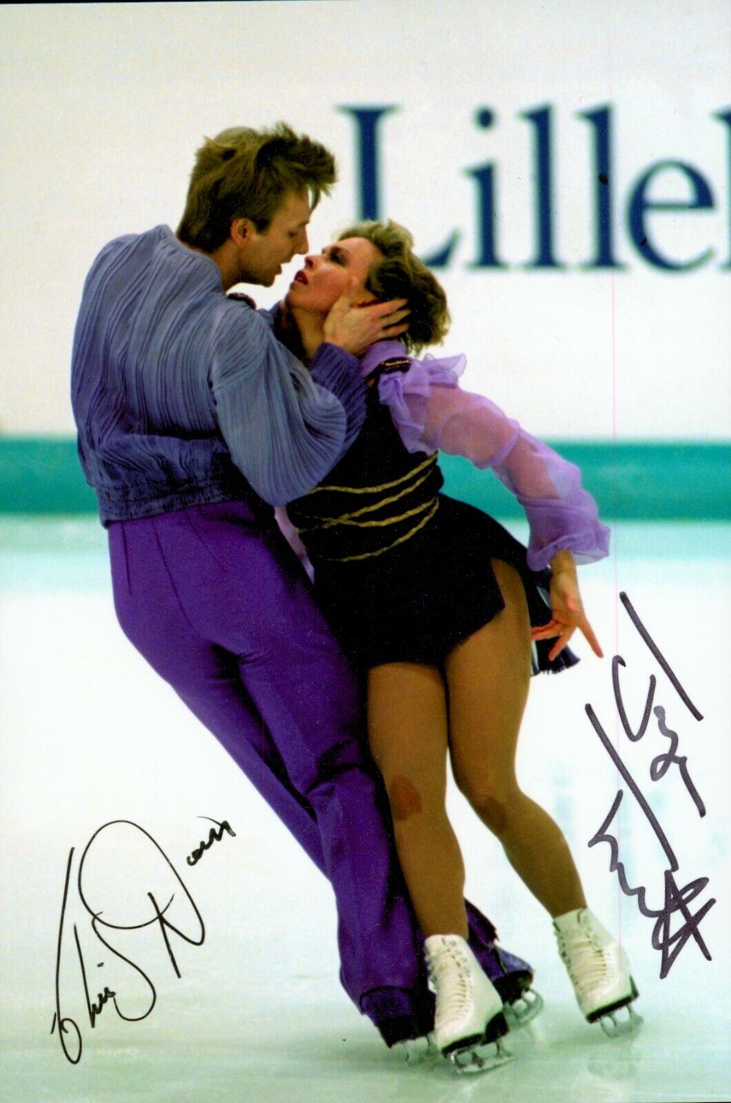 Torvill & Dean Hand Signed 6x4 Photo Poster painting Olympic Ice Dancers Skaters Autograph + COA