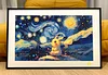 Starry Sky Pikachu Decorative Painting - Pokemon - Xingkong Studio