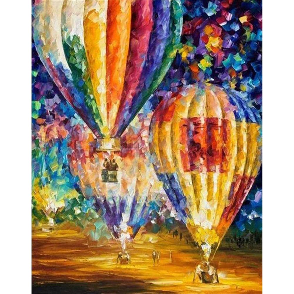 

Hot Air Balloon-Round Drill Diamond Painting-Sticker, 501 Original