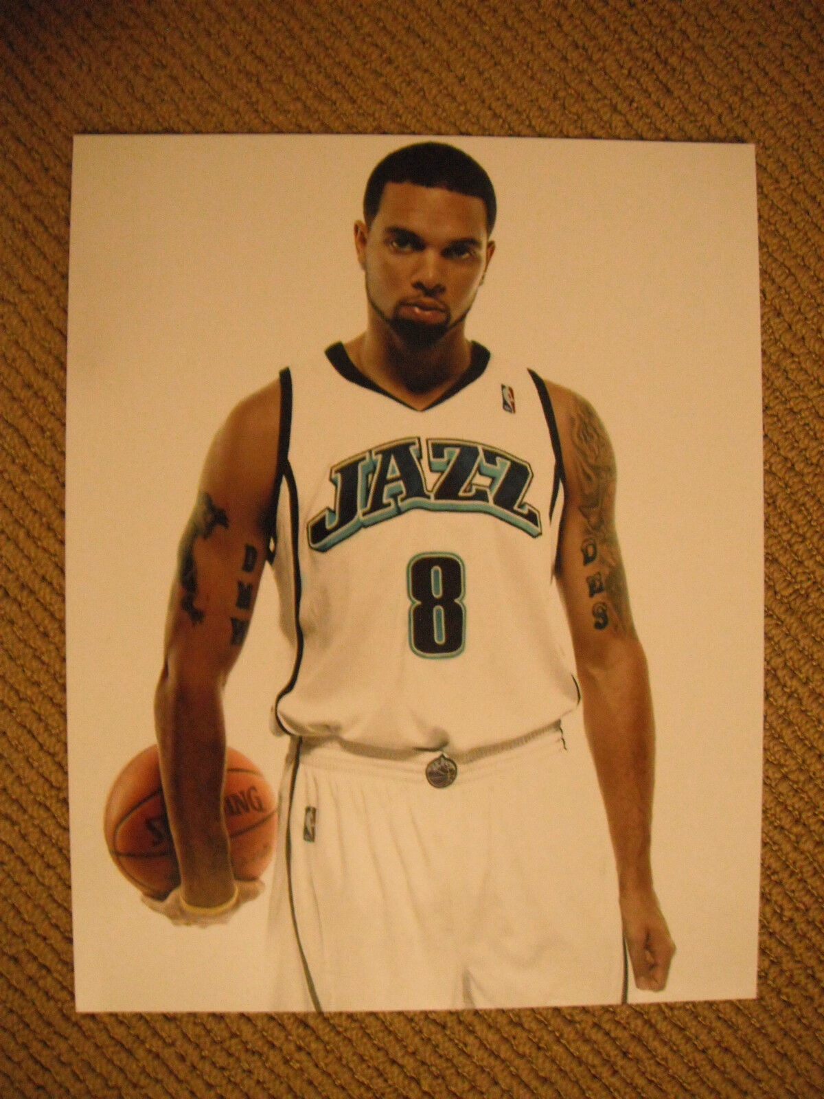 Deron Williams Dallas Mavericks Basketball Color 11x14 Promo Photo Poster painting