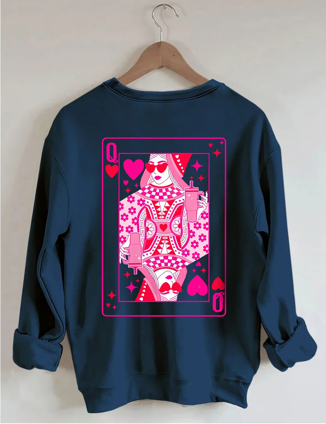  Queen Of Hearts Valentine's Day Sweatshirt 