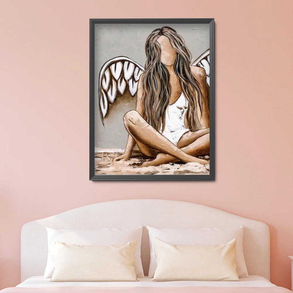 Full Round Diamond Painting 30*40cm - Angel Girl