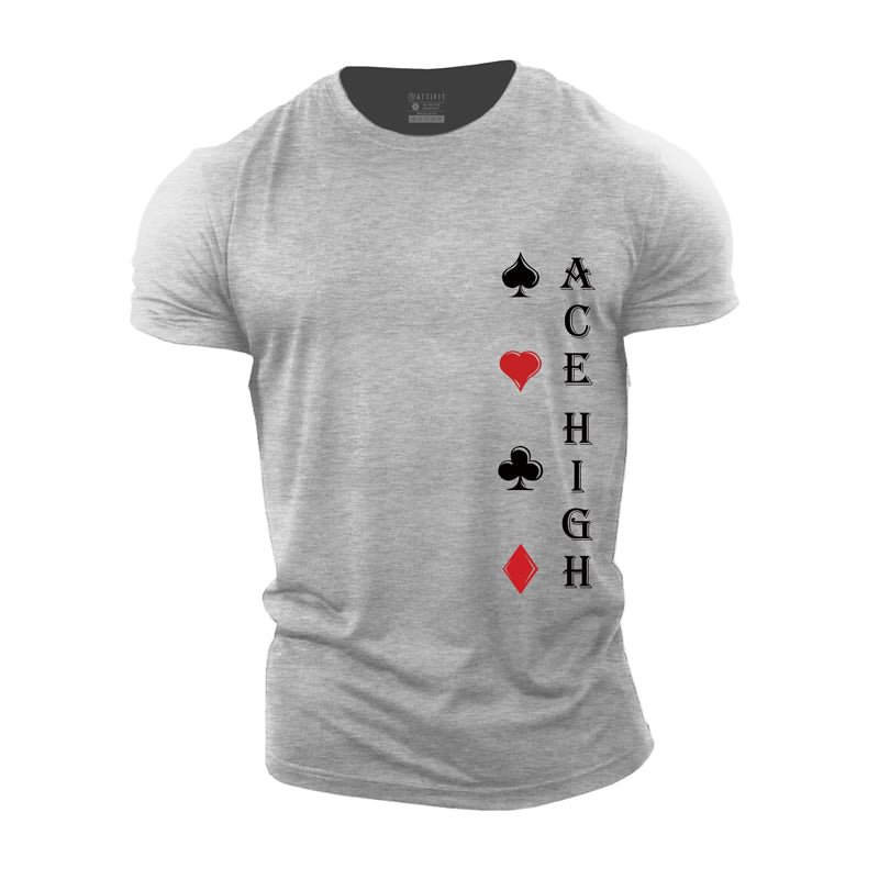 Cotton Ace High Graphic Men's T-shirts tacday