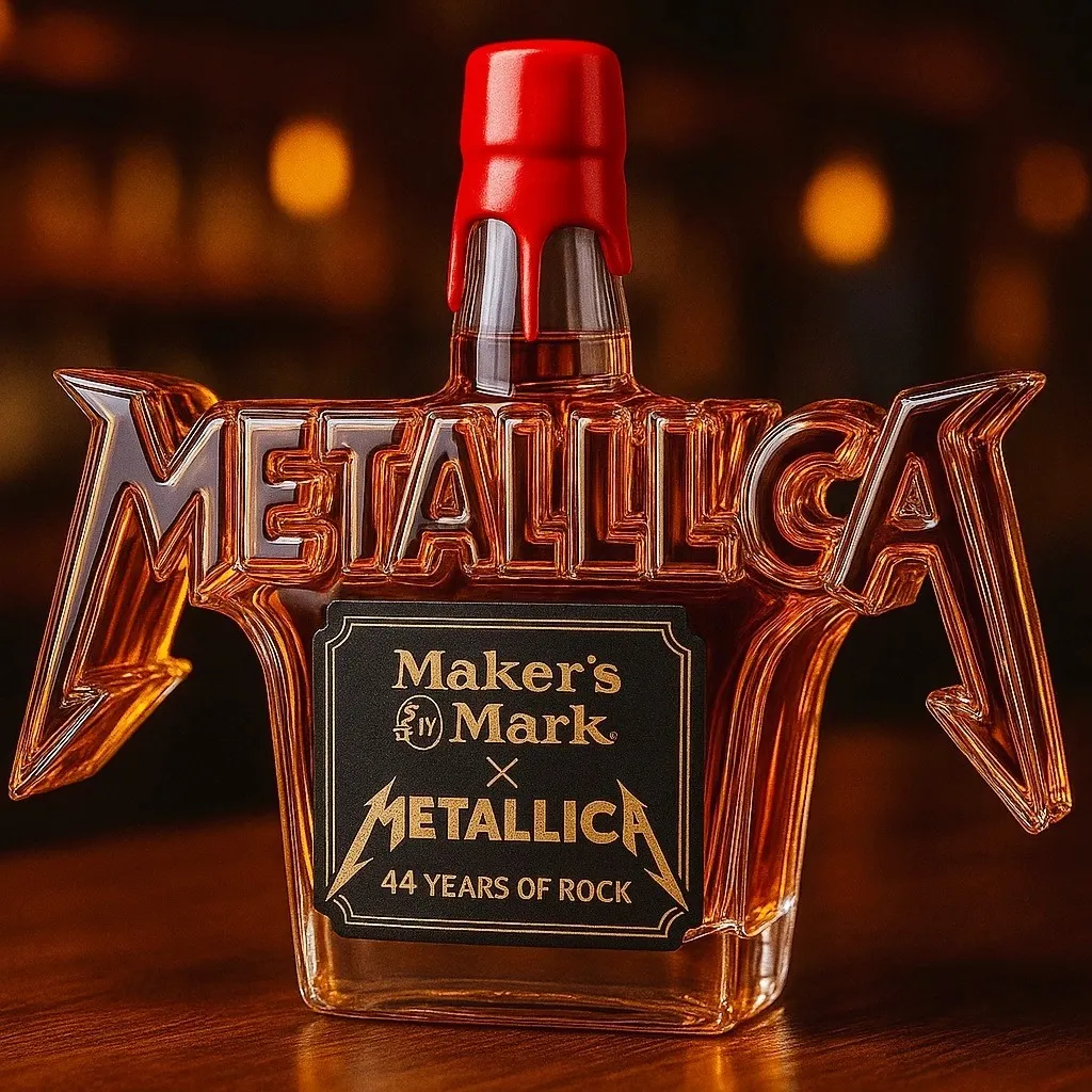 METALLICA 44 Years of Rock Limited-Edition Whiskey Bottle
