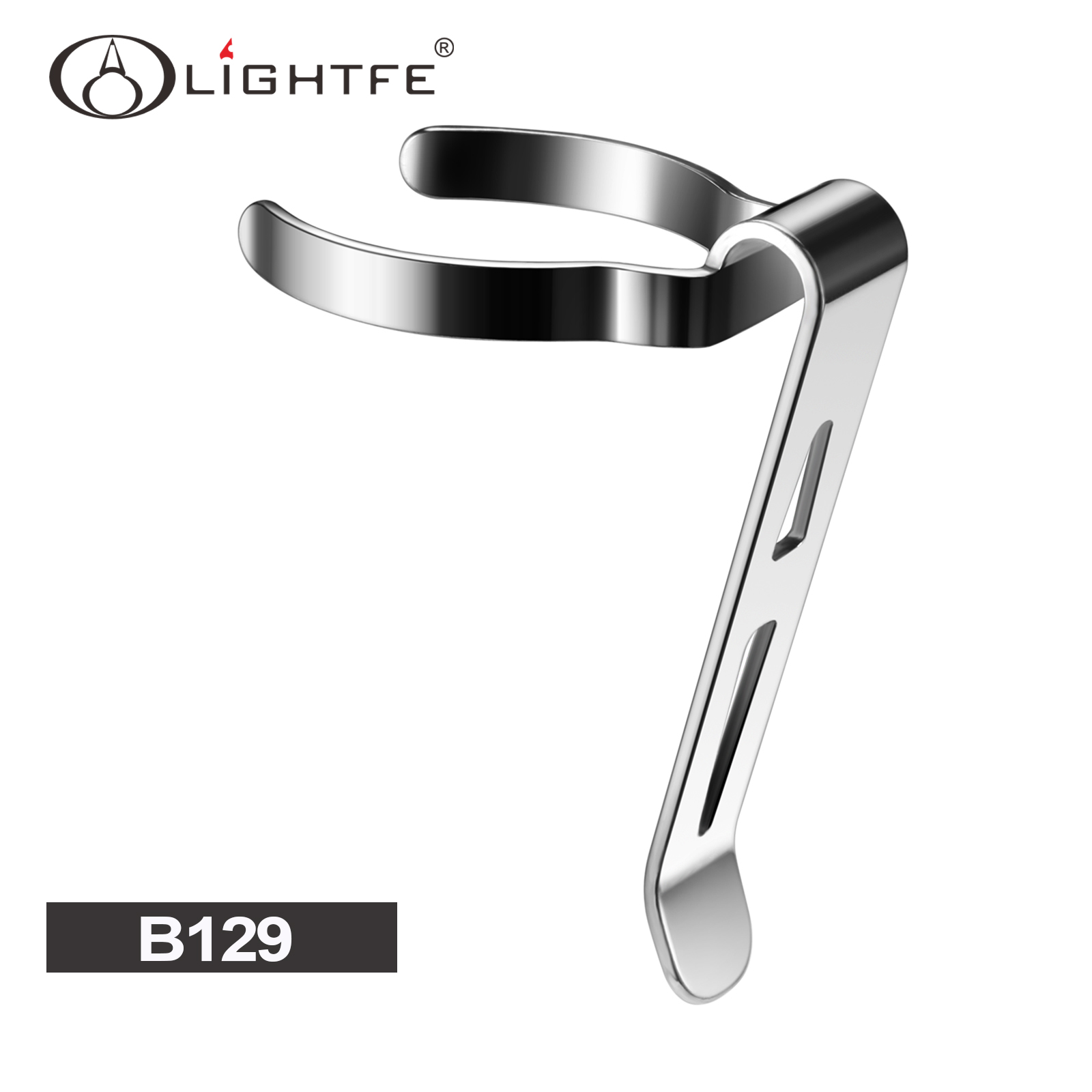 10-Pack LIGHTFE B202 Flashlight Clip is Suitable for flashlights with a Diameter of 20-22mm and a Slot Width of 3.2-3.6 mm. Stainless Steel Pen Clip, can be Used as a hat Clip, Pocket Clip LIGHTFE GING