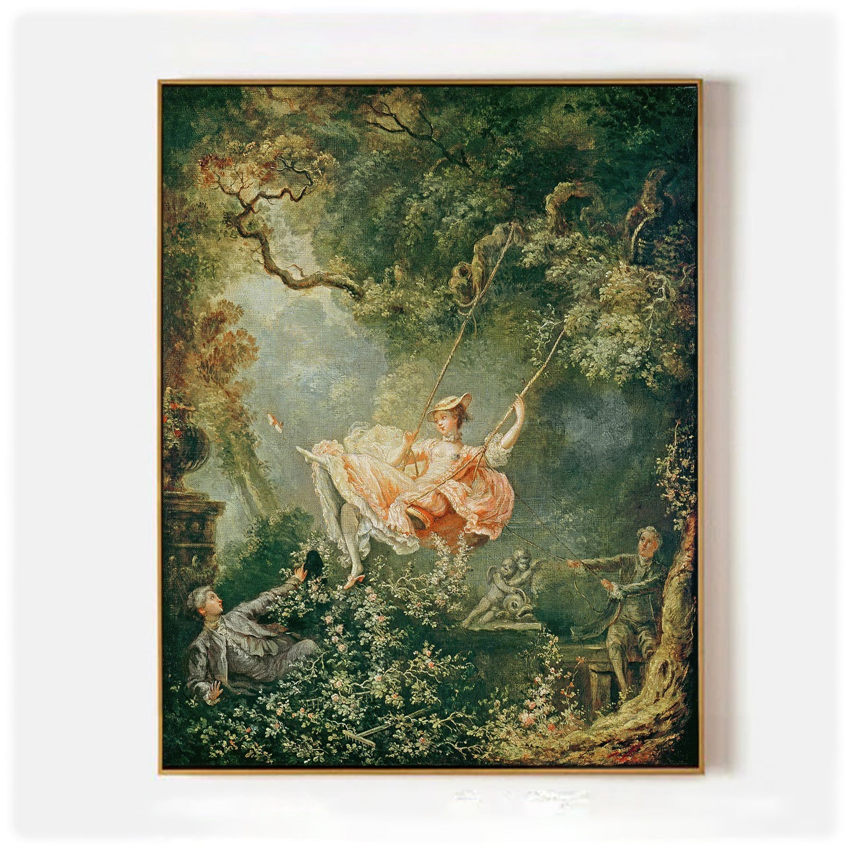 Arabelart The Swing by Jean-Honor&eacute; Fragonard - Famous Art Reproduction
