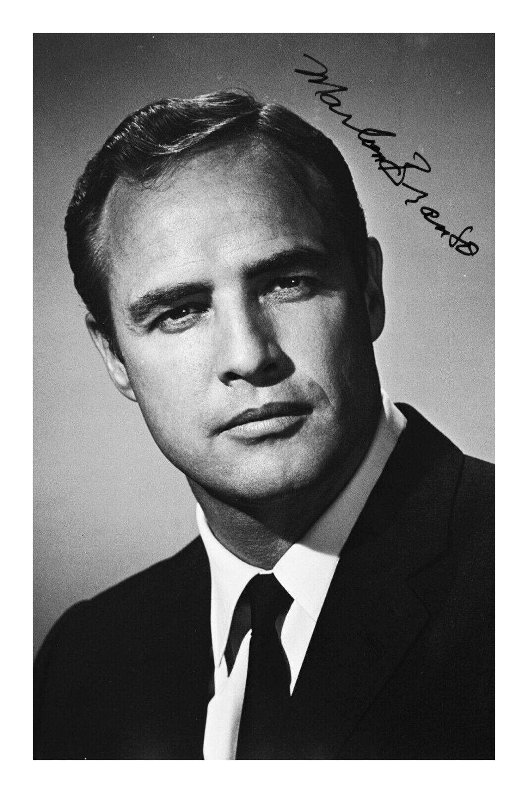 Marlon Brando Signed A4 Autograph Photo Poster painting Print The Godfather