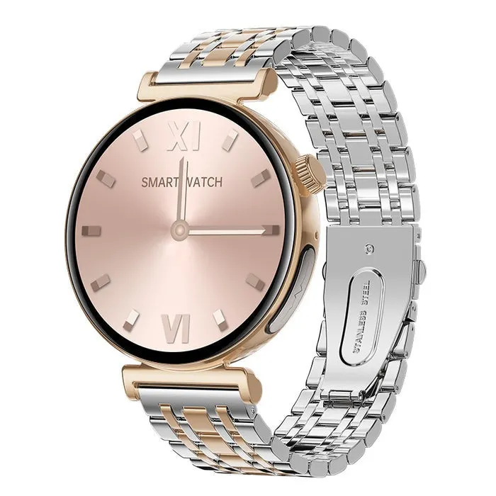 Blood Pressure Blood oxygen Monitoring Bluetooth Talk Play Music Health Waterproof Smartwatch