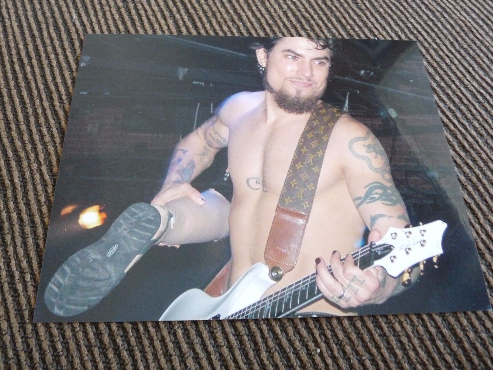 Dave Navarro Jane's Addiction Live Unpublished Fake Leg Photo Poster painting #1