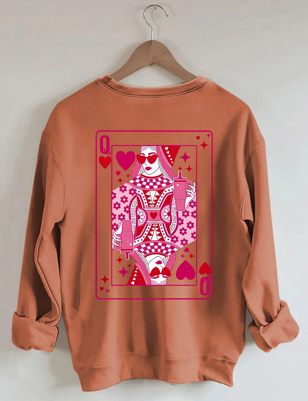  Queen Of Hearts Valentine's Day Sweatshirt 