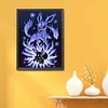 Orange Silhouette Pok&eacute;mon-11CT Stamped Cross Stitch 40*53cm
