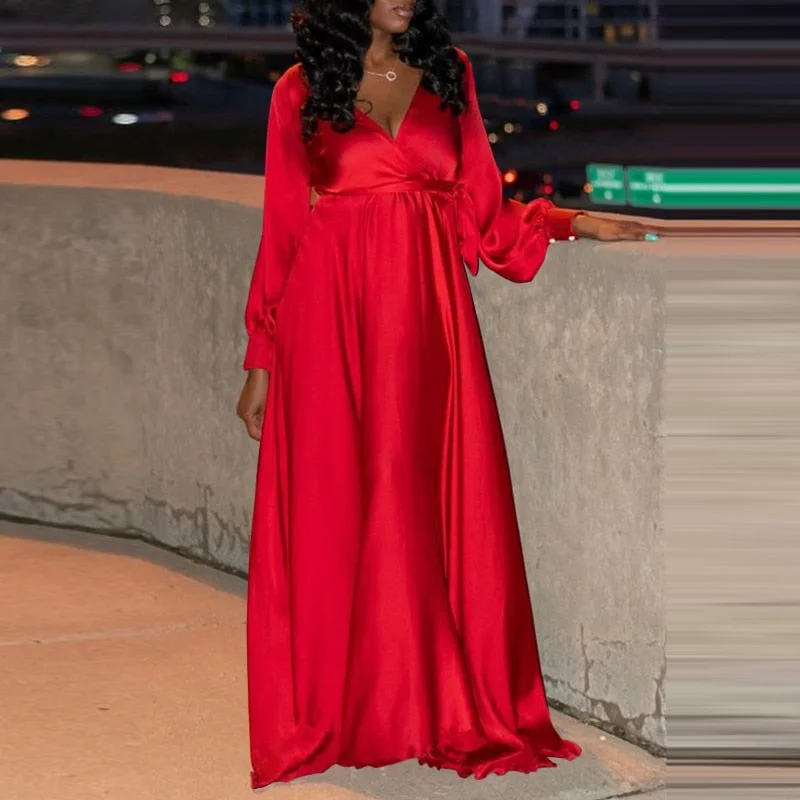 Women Off Shoulder Dress 2022 VONDA Vintage Tunic Long Maxi Dress Summer Beach Sundress Casual Side Slit Vestido Robe Femme