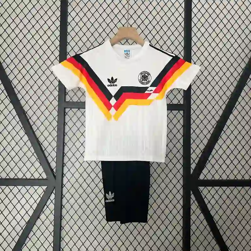 Retro 1990 Kids Germany Soccer Jersey Home