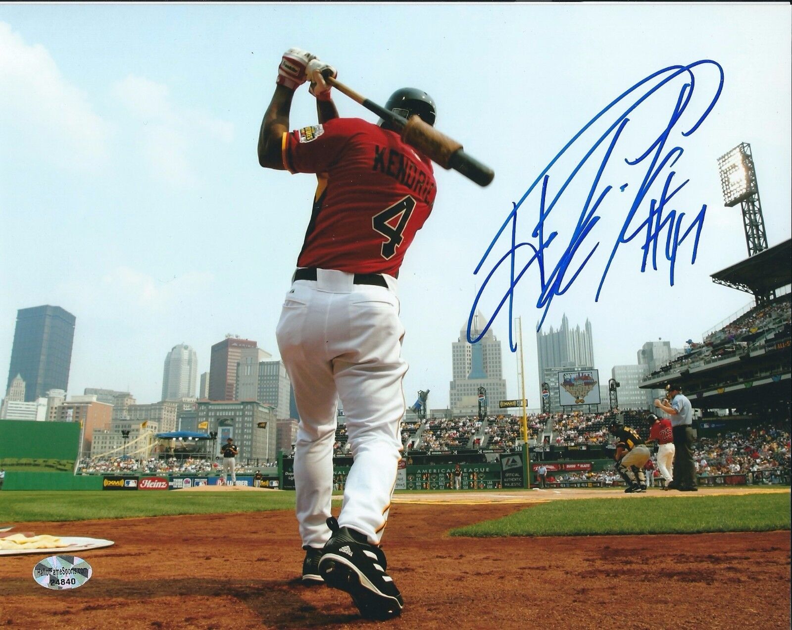 Autographed 8x10 HOWIE KENDRICK Los Angeles Angels Photo Poster painting - COA