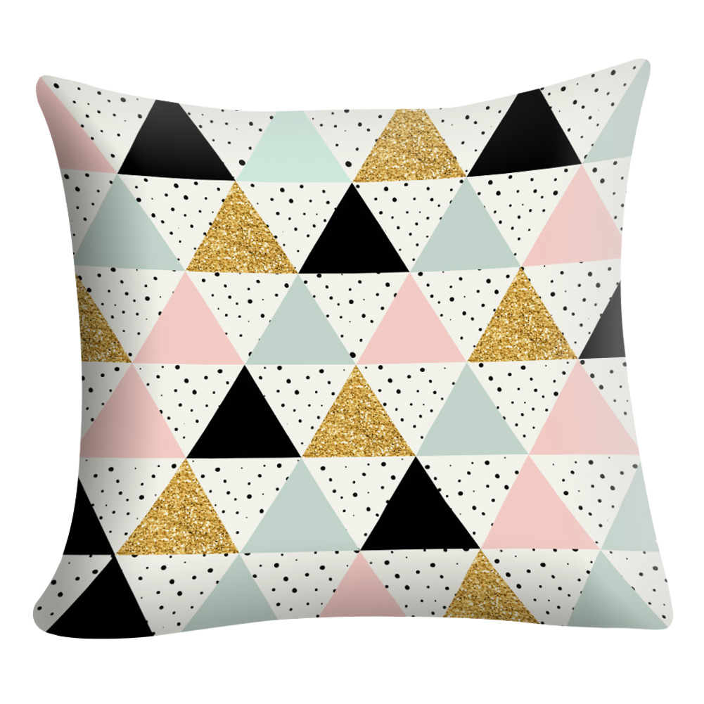 

Geometric Printed Pillowcase Home Car Decorative Sofa Cushion Cover (F, 501 Original