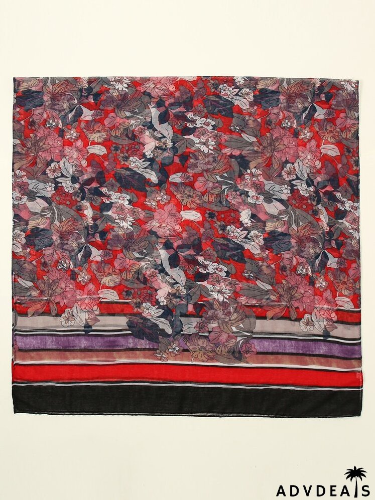 Flower Print Scarf