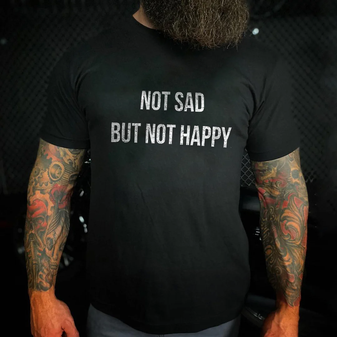 Livereid Not Sad But Not Happy T-shirt - Livereid
