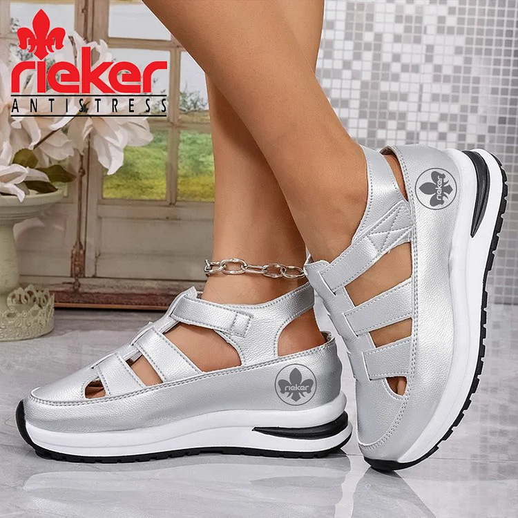 RIEKER® Nove ljetne sandale na klin s čičakom