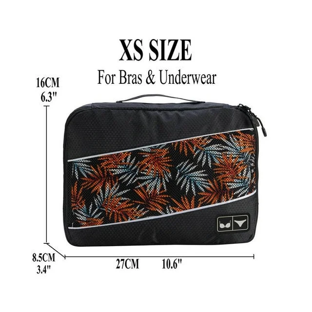 Foxmertor Packing Cubes Fashion Travel Duffle Bag Mesh Packing organizer Breathable Nylon Men Women Travel Luggage Organizer Set