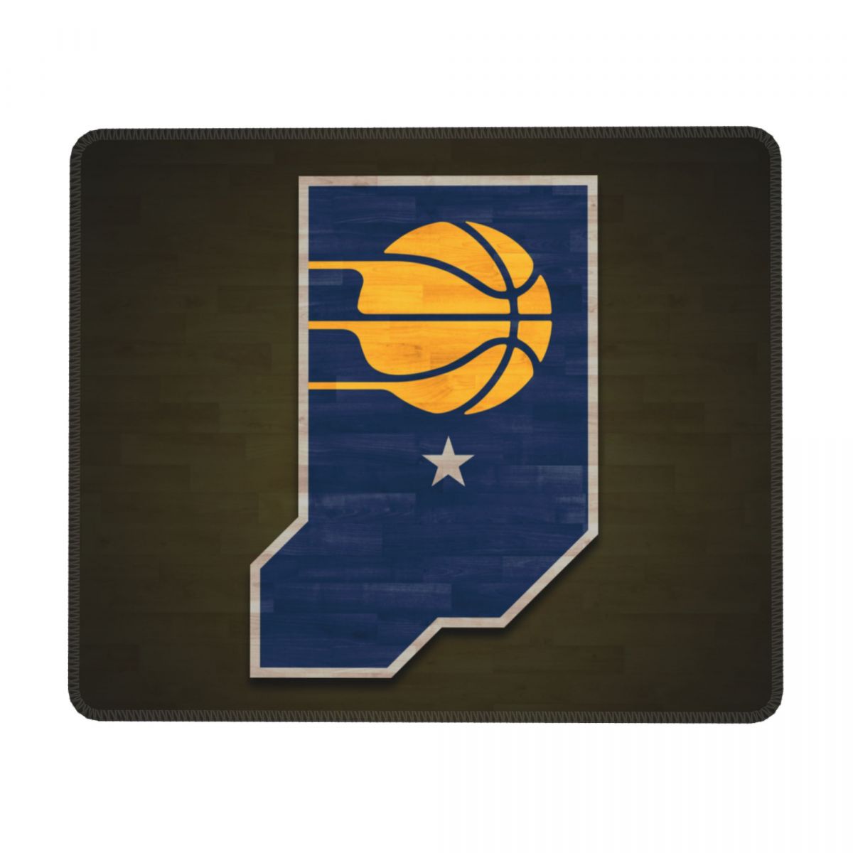 Indiana Pacers Alternate Logo Square Rubber Base MousePads