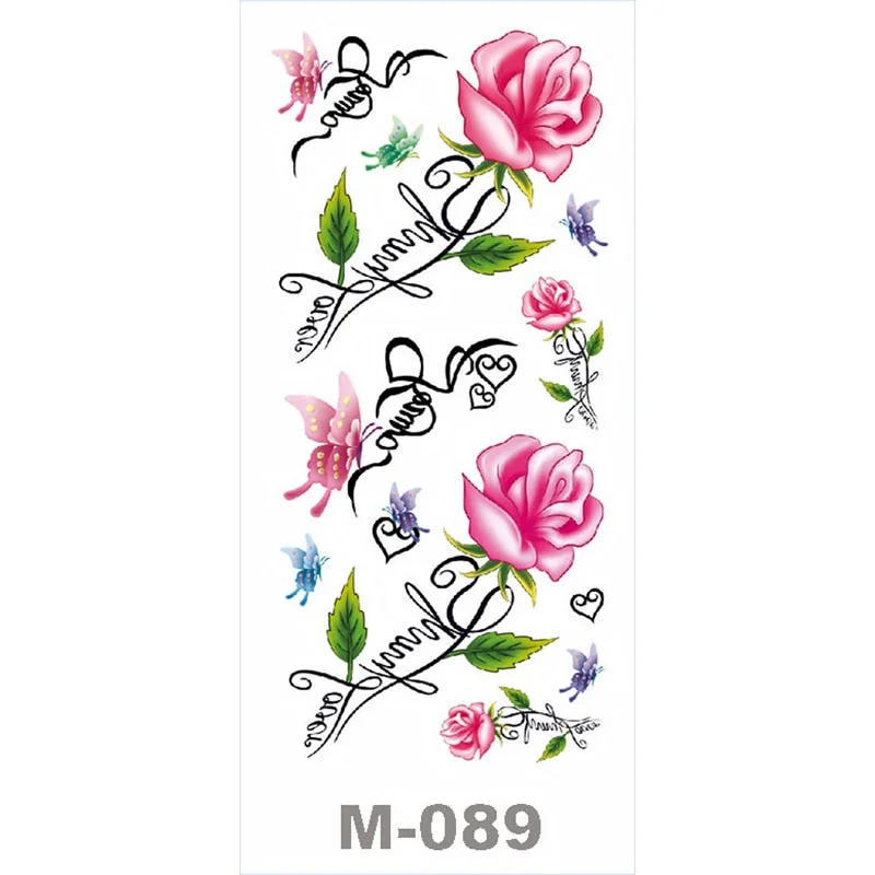 SDRAWING Temporary Tattoo Stickers Butterfly Flower Eagle Scorpion Men And Women Small Size Art Tattoo Neck Hip Arm Chest