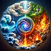 Diamond Painting -DIY Round Drill Swirl(40x40cm)