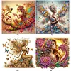 (Multi-Style)Hummingbird Butterfly Girl-Partial Special Shaped Diamond Painting 30*30CM