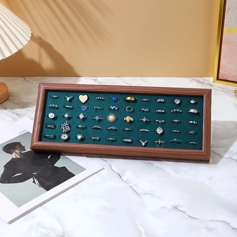 Minimalist Classic Style Solid Color Density Plate Tree Pattern Paper Flannel Patchwork Jewelry Display Jewelry Rack