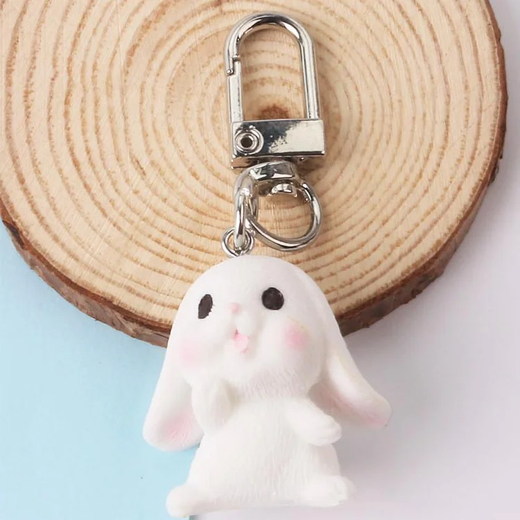 Cute Cartoon Bunny Keychain