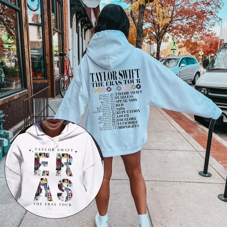 TS The Eras Tour 2 sided Hoodie