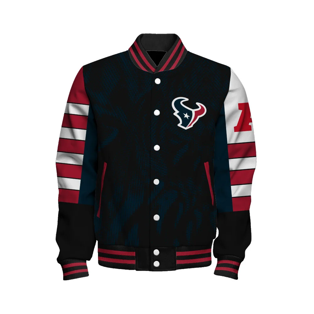 Houston Texans Football Team 2024 - 25 Wear Your Passion Unisex Varsity Jacket