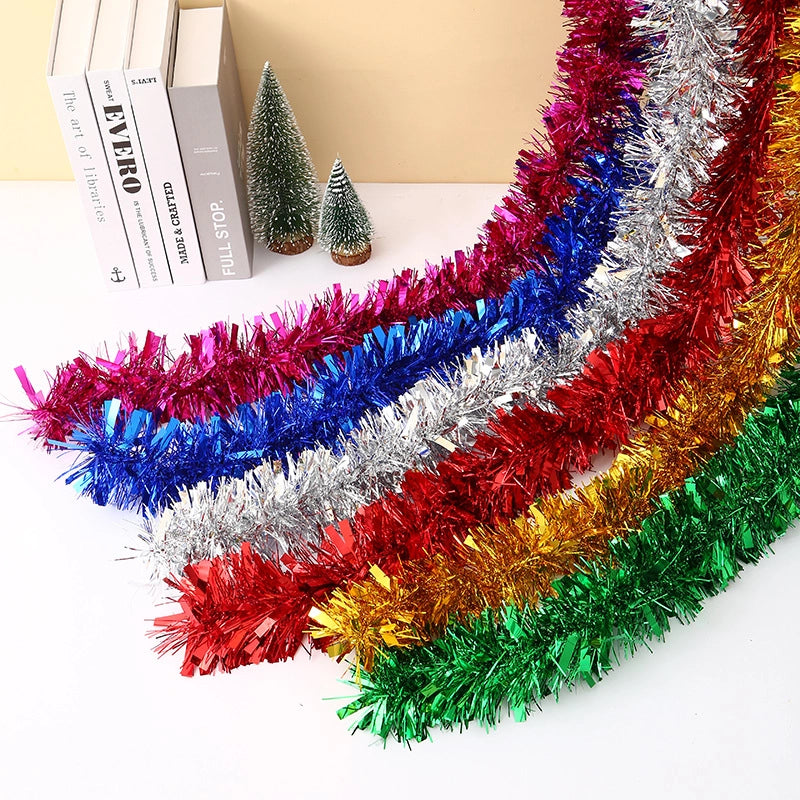 10 Pieces New Decorative Rattan Color Strip Solid Color Decoration Pe Material Birthday Wool Strip Color Strip Flower Ribbon Christmas Celebration