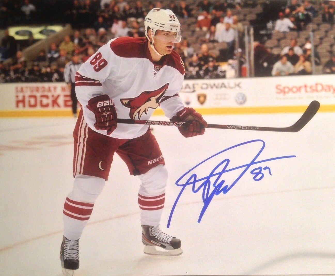 MIKKEL BOEDKER ARIZONA COYOTES AUTOGRAPH Photo Poster painting Signed GLOSSY 8X10