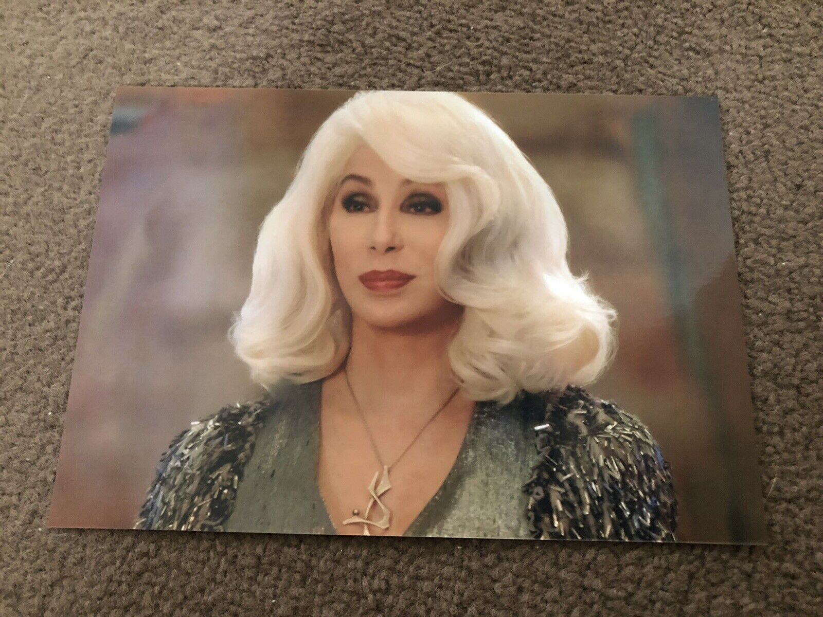 CHER (MAMA MIA! HERE WE GO AGAIN) UNSIGNED Photo Poster painting- 7x5”