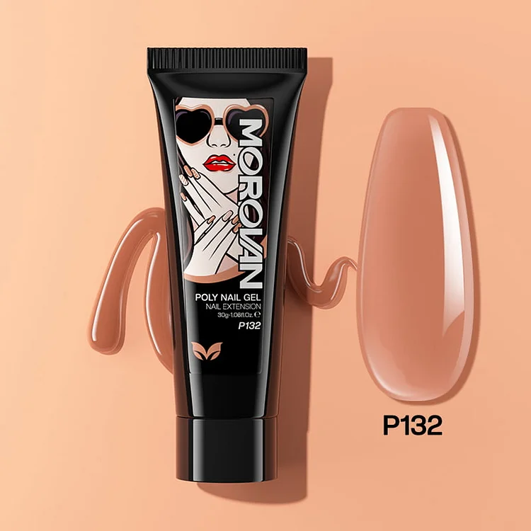 Light Brown Poly Nail Gel 30ml