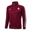 25/26 Bayern Munich Dark Maroon long zipper  Training Jacket Set