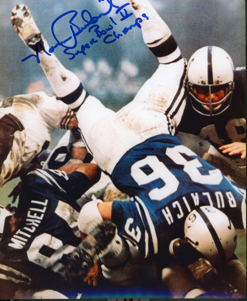 Norm Bulaich autographed 8x10 Baltimore Colts Private Signing  #1