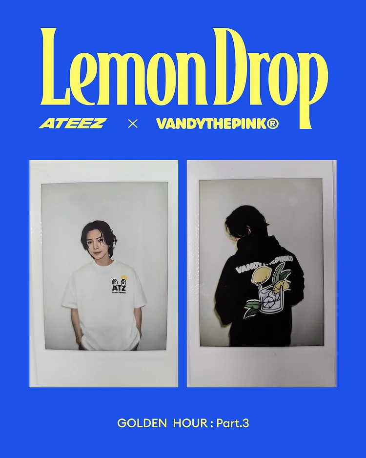 ATEEZ x Vandy The Pink Golden Hour Part: 3 Lemon Drop Hoodie
