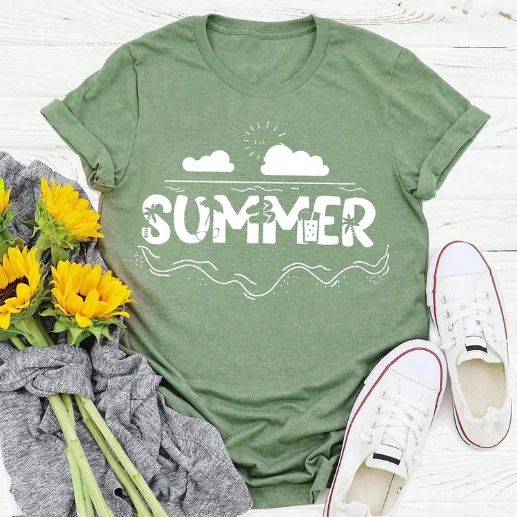 Summer life T-shirt Tee - 01514-Annaletters