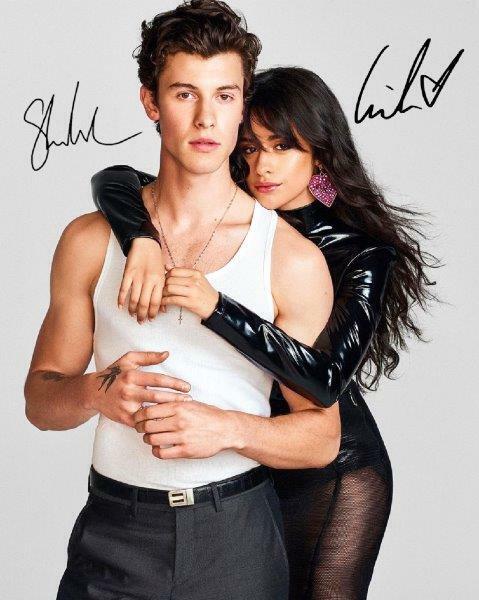 REPRINT - SHAWN MENDES - CAMILA CABELLO Hot Singer Signed 8x10 Photo Poster painting RP Man Cave