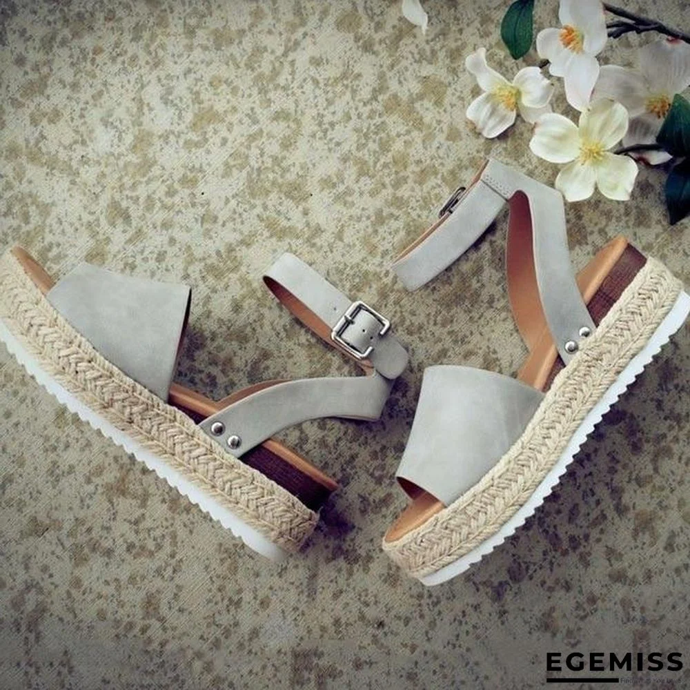 Wedges Shoes For Women High Heels Sandals Summer Flip Flop Platform Sandals | EGEMISS