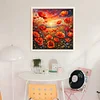 Poppy Field-11CT Stamped Cross Stitch 50*50cm/19.69*19.69in
