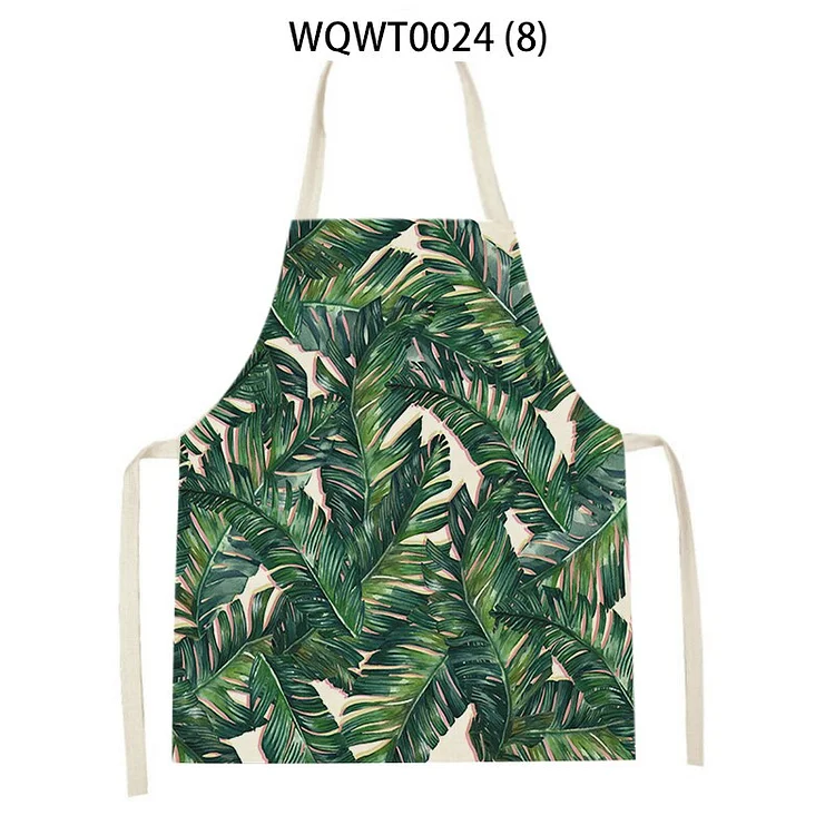Vegetable Style Kitchen Apron Home Kitchen Apron Barista Apron Leaves Floral Pattern Home Apron Ladies Gadgets for Women Bibs